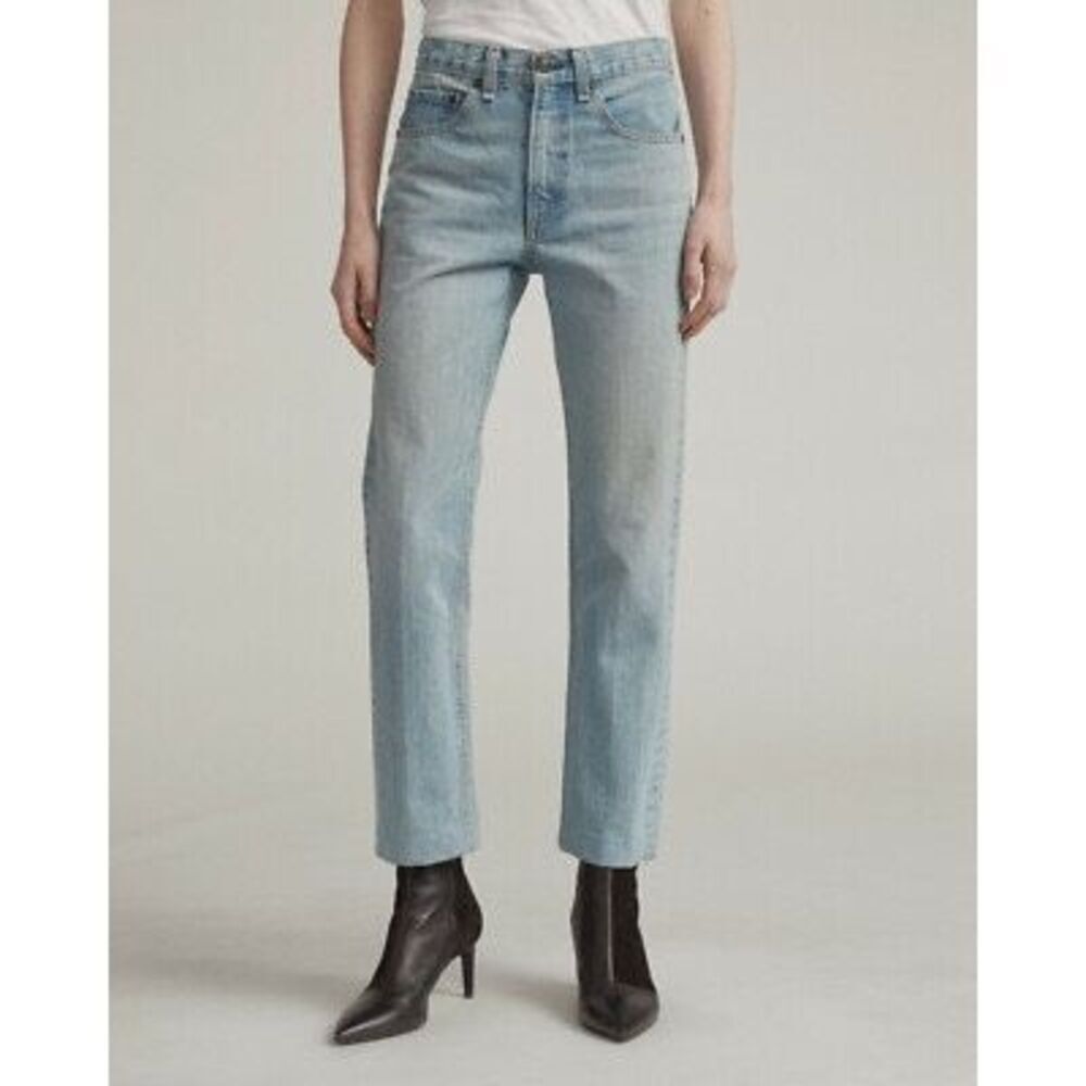 Rag & Bone Nelly High Rise Ankle Straight in Blue Size 24